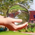 thumbnail image 3 of （10CM）Optical Glass Reflective Spheres, Crystal Sphere Ball, Decor Photography Ball, Clear Contact Juggling Ball, No Stand, 3 of 5