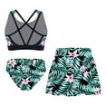 thumbnail image 2 of Alvivi Kids Girls 3 Piece Swimsuit Bathing Suit Floral Print Bikini Set with Cover Up Beach Skirt Swimwear Lily 8, 2 of 5