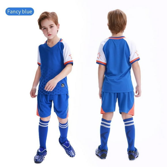 Football Jersey Kids Personalized Soccer Jersey Set Custom Polyester Soccer Uniform Breathable Training Football Uniform For Boy
