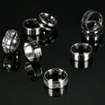 thumbnail image 3 of 8 Pcs Stainless Steel Rings for Men High Polished Mens Band Wedding Engagement Fidget Rings Vintage Spinning Rings Size 7-13, 3 of 7