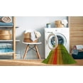 thumbnail image 2 of Ahgly Tapis d'Intérieur Lavable en Machine Carré Vert Pistache Transitionnel, 7 Pieds Carré, 2 of 7