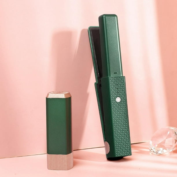 Mini de tamaño , 3 niveles, temperatura , herramienta de modelado de portátil , VERDE shamjiam Plancha de pelo