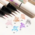 thumbnail image 5 of Delineador de ojos líquido Aurora Blue brillante con purpurina, pigmento fosforescente, resistente al agua, delineador brillante, maquillaje de ojos con forma de diamante, 5 of 5