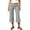 *Gray, variant on VBVC Women's Wide Leg Capri Yoga Pants , High Waisted Side Drawstring Crop Trousers For Women , Ladies' Soft Stretch Pants with Pockets, Black , S-3XL
