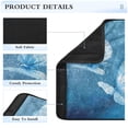 thumbnail image 4 of 2-Pack Seat Belt Covers with Flannel Seatbelt Shoulder Strap Case Adjustable Straps Soft Padding for Car Abstract Blue and White Butterfly Small, 4 of 8