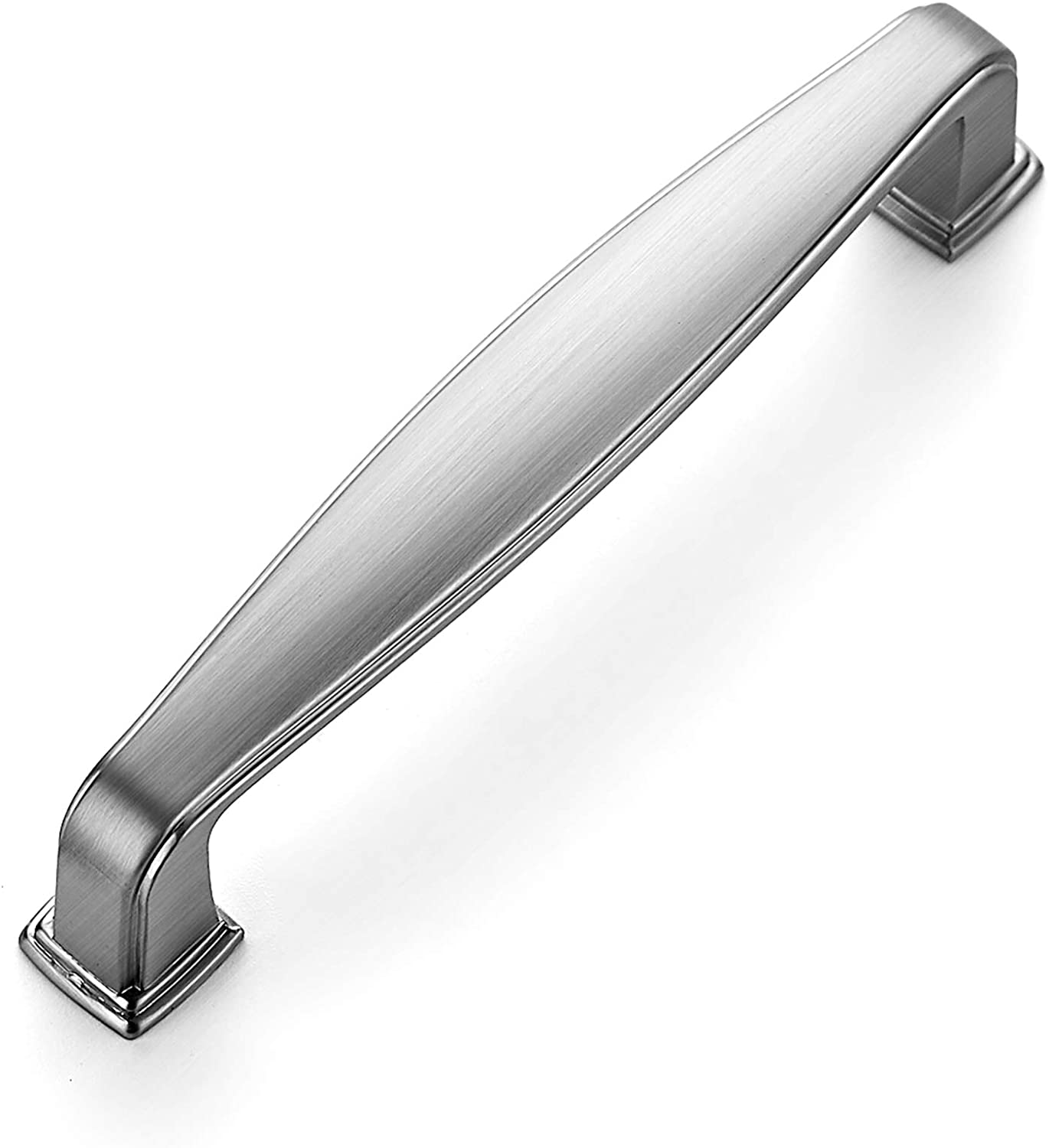 Zoizocp 1 Pack Solid 33/4 Inch Kitchen Handles Brushed Nickel