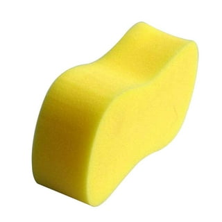 Unique Bargains Universal Portable 8 Shaped Car Automobile Washing Cleaning Sponge Pad Yellow