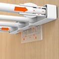 thumbnail image 6 of PEIBang Closet Tension Shelf and Rod Expandable,Adjustable Storage Rack Metal Organizer Divider Separator for Cabinet Wardrobe Cupboard Kitchen Bathroom, 6 of 8
