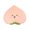 A001- Clear (Peach), variant on Colorful Stuffed Animal Fruit Shaped Plush Kawaii Decor Soft Cuddle Pillow Colorful Bedroom Decor Home Decoration All Ages Gift Travel Plush Companion Plush Pal for Daily Use