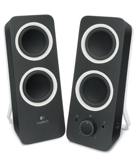 logitech multimedia speakers z200 with stereo sound for multiple devices