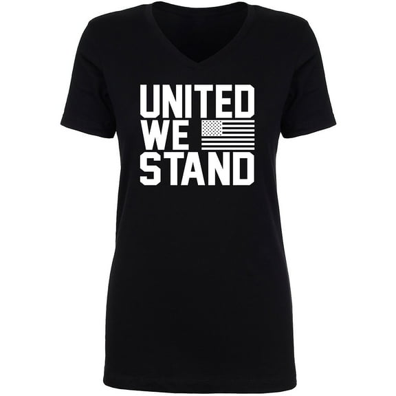 United We Stand Womens V-Neck T-Shirt