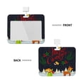 thumbnail image 2 of Kdxio Merry Christmas Elk Card Badge Holder Work Badge Sleeve for Office, School, Factory, ID Credit Cards, Driver Licenses and Passes, 2 of 7