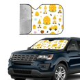 thumbnail image 2 of Yiaed Gnomes Bees Print Car Windshield Sunshade Front Auto Car Front Window Sun Shade Foldable Sun Visor Shield Cover Auto Accessories for Sedan SUV Truck-Small, 2 of 5
