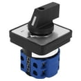 thumbnail image 1 of 660V 20A Switch 4-Position 2 Pole Rotary Selector Universal Rotary Cam Changeover Switch Electric Motor Reversing Switch,1 * Switch 4 * screw,Blue, 1 of 8