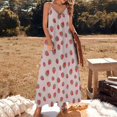 thumbnail image 3 of Strawberry Sleeveless Dress Loose Women's Dress Dresses Luxury Evening Dresses, 3 of 9
