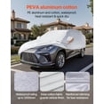 thumbnail image 3 of VEVOR Car Cover, Car Cover Waterproof for Toyota RAV4 Compact SUV, Custom-fit All Weather Sun Rain Wind Frost Dust Snow Protection Full Exterior Covers with Door Zipper and Cotton Lining, Silver, 3 of 9