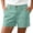Green-b, variant on Bermuda Shorts for Women, Button Detail High Waist Loose Shorts, Breathable Beach Trip Bottoms with Pockets