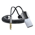 thumbnail image 2 of Bluetooth 5.0 Adaptador Bluetooth USB a conector de 3,5 mm Manos Receptor de música de audio inalámbrico Sunnimix Adaptador auxiliar de Bluetooth, 2 of 8
