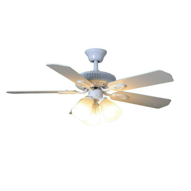 Hampton Bay Glendale 42 in. LED Indoor White Ceiling Fan with Light Kit (NEW OPEN BOX) - Walmart.com