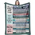 thumbnail image 1 of LHSHID Birthday Gift Ideas for Auntie Gift Flannel Blanket 50x60in, 1 of 8