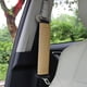 thumbnail image 2 of 2 almohadillas para cinturón de seguridad de cuero sintético para coche, funda para arnés de hombro beige, 2 of 6