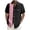 Pink, variant on Men Shirts Sophisticated Casual Bowling Shirt with Short Sleeves and Button-Up Front for Modern Summer Wardrobe