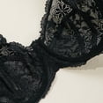 thumbnail image 6 of ZJXFGS Women'S Minimizer Bras Plus Size Bras For Women Lace Bras For Women See Through Bra Underwire Full Coverage Bra Non Padded Bras for Women Black 3885C, 6 of 9