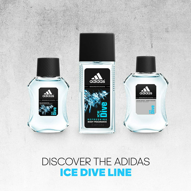 cantidad de ventas Viaje hígado Adidas Cologne Ice Dive Body Fragrance, After-Shave, Eau De Toilette  3-Piece Men's Aromatic Fragrance Set - Walmart.com