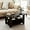 Brown/Black, variant on Modern Coffee Table with Storage, Wood Coffee Table for Living Room, 2-Tier Center Table for Large or Small Spaces Apartment Home Office Brown/Black.