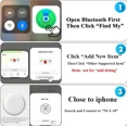 thumbnail image 7 of Air Tracker Tags - 2 Pack, Bluetooth Tracker for iPhone ipad Find My(iOS Only),Key Item Finder Locator with Sound, Smart Luggage Tag for Suitcases Keys/Bags/Pets/Wallet/Backpack,Battery Replaceable, 7 of 7