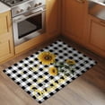 thumbnail image 2 of Sunflowers Entryway Rug 2'x3'&nbsp; Non Slip Front Door Mats, Spring Summer Bees Floral Black Plaid Entrance Rugs Indoor Outdoor Carpet, Washable Floor Mats Small Area Rug for Bedroom Kitchen, 2 of 8