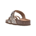 thumbnail image 4 of Time and Tru Women’s Toe Thong Footbed Slide Sandals, Wide Width Available, 4 of 6