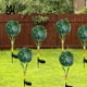 thumbnail image 4 of Solar Lights Outdoor Courtyard Villa Flower Bed Simulation Grass Ball Landscaping Lawning Copper Wires Light String Ground Plug, 4 of 6