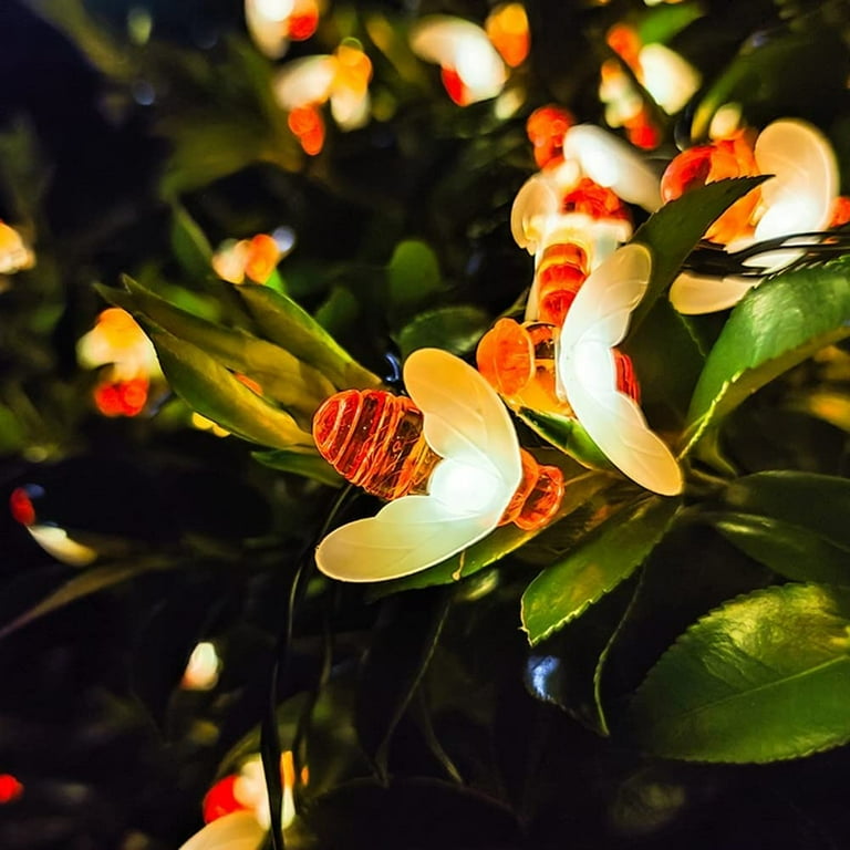 Honey bee solar string lights discount