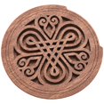 thumbnail image 2 of 2X Guitar Wooden Soundhole Sound Hole Cover Block Feedback Buffer Mahogany Wood for EQ Acoustic Folk Guitars, 2 of 8