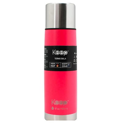 Termo Bala Acero Inoxidable 500 Ml Rubber Rosado/Morado