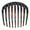 Black, variant on Camila Paris CP2873 French Hair Side Comb Small Rounded, Black, French Twist Hair Combs, Strong Hold Hair Clips for Women Bun Chignon, No Slip Styling Girls Hair Accessories Made in France