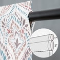 thumbnail image 3 of Printed Window Kitchen Valance, Linen Texture Retro Style Small Curtain Rod Pocket Valance for Bedroom Bathroom, 52 X 18 Inch, One Panel, Semi-Blackout, 3 of 6