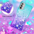 thumbnail image 4 of Funda para Motorola MOTO G 5G 2022 Transparente con Brillos Carcasa Protectora Antigolpes con Glitter Brillante, 4 of 5