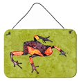 thumbnail image 1 of "Caroline's Treasures 8689DS812 Frog Láminas para colgar en la pared o puerta de metal de aluminio para interiores, 8 x 12", multicolor Caroline's Treasures 8689DS812, 1 of 1