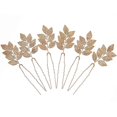 thumbnail image 1 of 6pcs Wedding Bridal Hair Pub Clips Wedding Hairpins Leaf Hairpins Prom Hair Accessories, 1 of 3