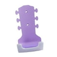 thumbnail image 2 of LeeQinersw Generic Guitar Wall Mount Hook No Drilling Ukulele Holder Stable for Violin Erhu Violet, 2 of 9