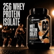 NutraBio 100% Whey Protein Isolate Protein Powder, 25g Protein with Complete Amino Acid Profile, Non-GMO, Soy & Gluten Free, Low Carb, Low Calorie Whey Protein Powder, Cinnamon Sugar Donut,20 serving