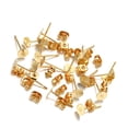 thumbnail image 1 of kurtrusly Earring Stud Base Multi Handmade Personality Ear Pins Setting Lady Decorations Daily Jewelry Making Tool Wedding Beach Gold 5mm 1Set, 1 of 6