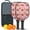 Pioneer Flower Floral-3, variant on Pickleball Paddles Set,Pioneer Flower Floral Print Pattern Fiberglass Surface Pickleball Racket Set with 2 Indoor Outdoor Pickleball Balls and Pickleball Bag,Pickle-ball Equipment