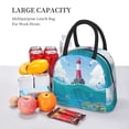 thumbnail image 5 of Easygdp Lighthouse Sea Port Large Insulated Lunch Bag，Aluminum Lining, Spacious Design, Leakproof, Ideal for Work, Picnics, Travel, and Outdoor Activities-One Size, 5 of 6
