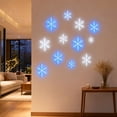 thumbnail image 6 of Christmas Snowflake Wall Decoration Lights 6 Blue 6 White LED Snowflake Wall Lights for Living Room and Entryway Decor, 6 of 9