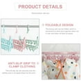 thumbnail image 3 of Amerteer Foldable Clip and Drip Hanger, Socks Hanger Underwear Hanger with 32 Clothespins & Wind-Proof Hook, Hanger for Drying Towels, Bras, Baby Clothes, Plastic Laundry Sock Drying Hanger, 3 of 6