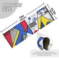 thumbnail image 5 of Yayeee Hallway Runner Rug 2'x6' Non Slip Machine Washable with Rubber Backing, Yelllow Simple Shapes, 5 of 8