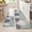 Bluish Blue-17.3" x 47 "+ 17.3" x 29 "--0.47 inches, variant on Kimode Anti Kitchen Mats 2mat For Floor Cushioned
